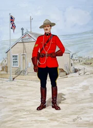 Korpral i North-West Mounted Police 1905