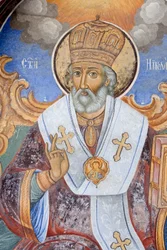 Bulgarien, Rilaklostret, fresker i Jungfru Marie födelses kyrka