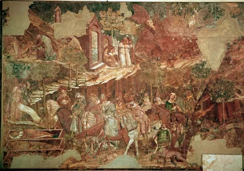 Dödens triumf, färsk. Övergripande vy (fresco)