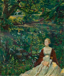 Från en målning av Byam Shaw, c1899