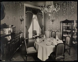 Privat matsal på Hotel Knickerbocker, 1906 (silvergelatintryck)