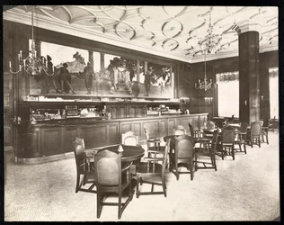 The Old King Cole Bar på Hotel Knickerbocker, 1906 (silvergelatintryck)