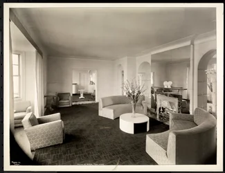 Salongen i takvåningen på Hotel St. Regis, 1937 (silvergelatintryck)