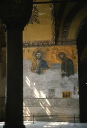 Kristus och Johannes Döparen i Hagia Sofia (mosaik)