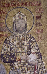 Kejsar John Comnenus i Hagia Sofia (mosaik)