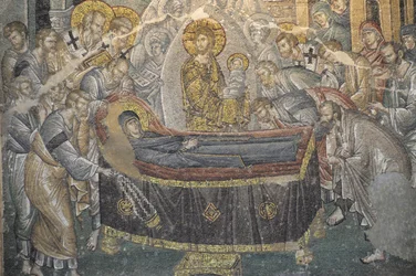 Fresco Saint Saviour i Chora kyrka (Kariye Camii), Istanbul, Turkiet
