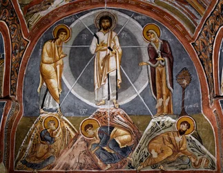 Transfiguration, bysantinsk fresk (1100-talet), Karanlik Kilise (Dark Church) (1100-1200-talet), Goreme (Unescos världsarvslista