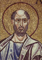 Profeten Obadiah Detalj av interiörmosaiker i St. Marks-basilikan, 1100-talet