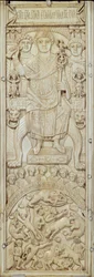 Panel från konsul Areobindus diptyk, Konstantinopel, 506 AD (se även 224964)