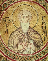 St. Pachomius (d. 346) (mosaik)