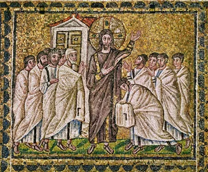 Pingstens mirakel, 600-talet (mosaik)