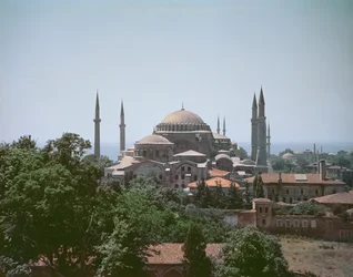Utsikt över Haghia Sophia, byggd år 537 e.Kr