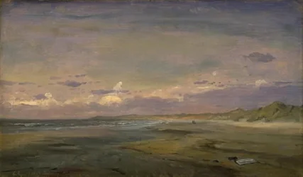 Low Beach och sanddyner. Cattwijk