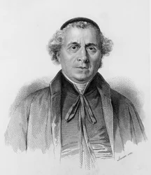 Porträtt av Gioacchino Ventura di Raulica (1792-1861), italiensk jesuit, talare, patriot, filosof och författare, gravyr.