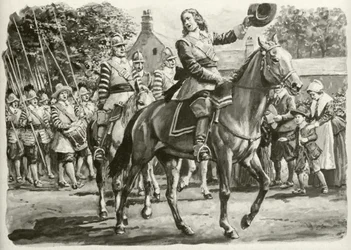 John Hampden (färglitografi)