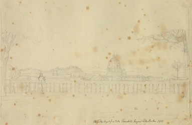 Lott från Villa Pamphili mot Peterskyrkan.