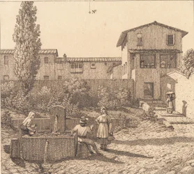 Utsikt över en italiensk by