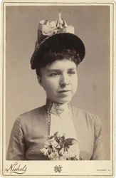 Porträtt av en kvinna,1880-1890-tal (foto)