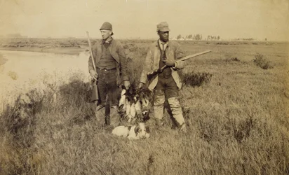 End of Duck Season, Turks Island, Kalifornien, 1885 (albumin silvertryck)