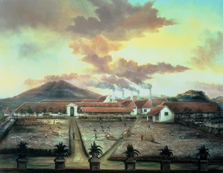 En sockerplantage i södra Trinidad, ca 1850 (olja på duk)