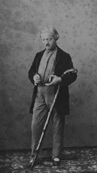 Carte de visite av Jules Perrot (s/v foto)
