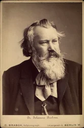 Johannes Brahms, tysk kompositör och pianist, 1889