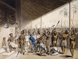 En infödd hövding som beordrade européer att dödas, 1817