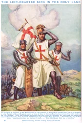 Porträtt av Richard I, den lejonhjärtade kungen i det heliga landet, från 