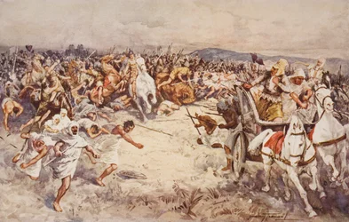 Slaget vid Issus, illustration från 