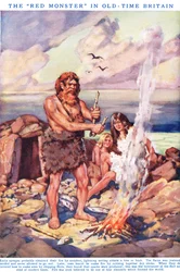 Fire: The "Red Monster" i Old-Time Storbritannien, illustration från 