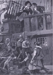 Hur general Blake utkämpade sjöstrider, illustration från 