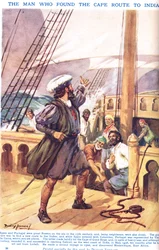 Vasco de Gama: The Man who found the Cape Route to India, illustration från 