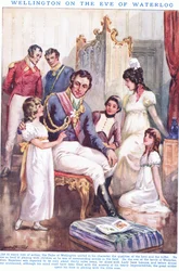 Wellington på tröskeln till Waterloo AD 1815