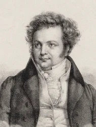 Porträtt av kompositören Heinrich Marschner 1795-1861.