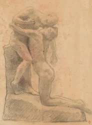 Çacountala, ca 1888 (kol och estompe på papper)