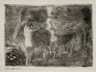 Badare och gäss, 1895.