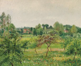 juni, regnigt väder, Eragny; Juni, regnigt väder, Eragny, 1898