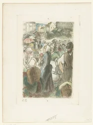 Marknad i Gisors Gisors marknad