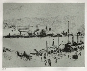 Quai Boieldieu i Rouen, ca. 1896.