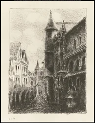 Rue Saint-Romain, Rouen, första skylt, 1896