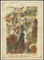 Gisors-marknaden, Rue Cappeville, ca 1894