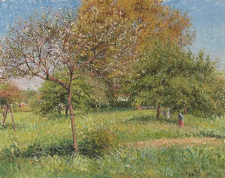 Det stora valnötsträdet, morgon, Eragny; Le Grand Noyer, Matin, Eragny, 1901