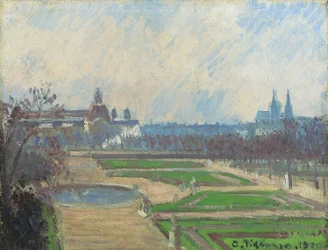 Tuilerierna och Louvren, 1900