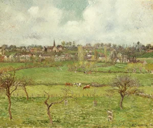 Vy över Bazincourt; Utsikt över Bazincourt, 1884