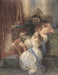 The Pardon Refused från Sir Walter Scotts Kenilworth, ca. 1826-29.