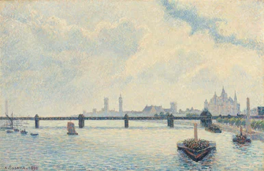 Charing Cross Bridge, London, 1890.