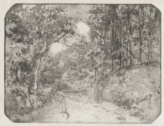 Stig under skogen i Pontoise, 1879.
