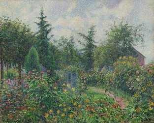 Trädgård och hönshus hos Octave Mirbeau, Les Damps, 1892