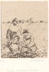 Grupp bönder