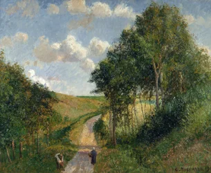 Landskap vid Berneval, 1900.